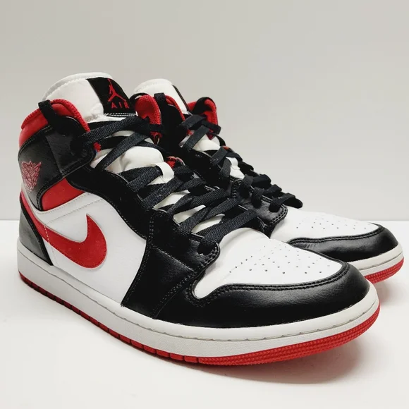 Nike AirJordan 1 mid Gym Red554724-122 Size 11